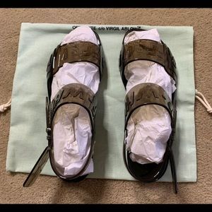 OFF-WHITE JELLY SANDALS